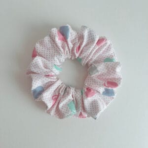 Chouchou coeurs pastels