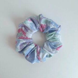 Chouchou fleur bleue